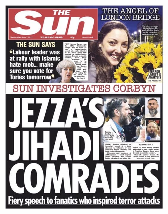 The Sun smears Corbyn