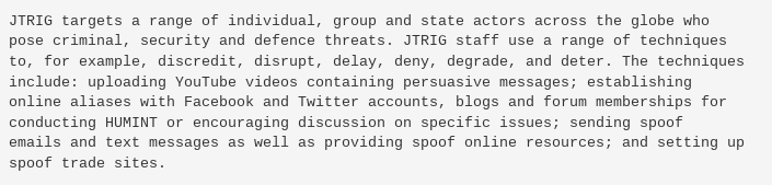 JTRIG report