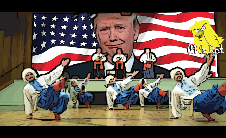 Russian squat dance Trump inauguration