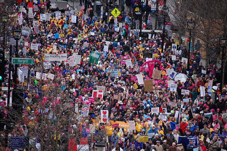 Masses of workers