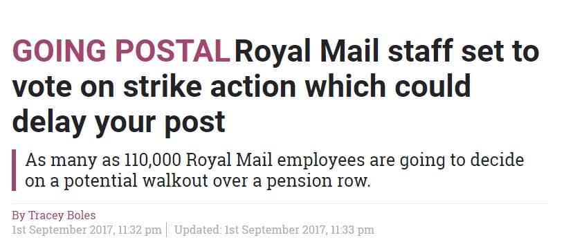 The Sun Royal Mail