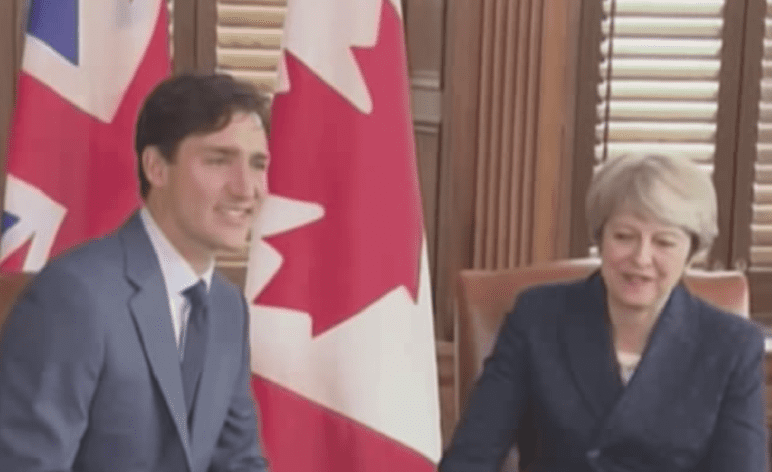 Justin Trudeau Theresa May