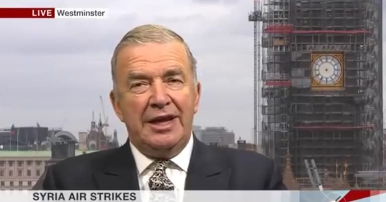 Former First Sea Lord Alan West on BBC news