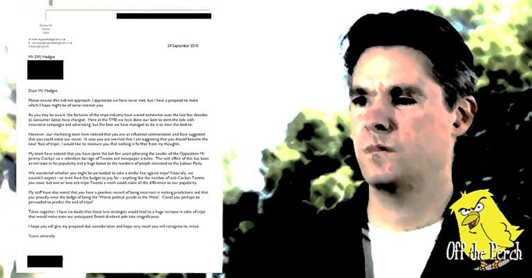 Dan Hodges and a redacted letter