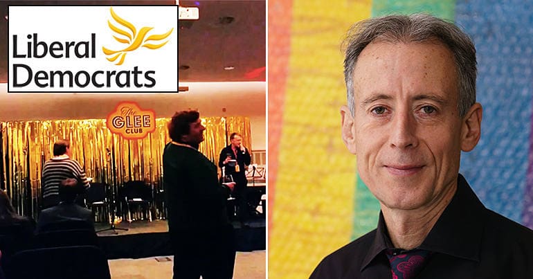 Liberal Democrats glee club and Peter Tatchell