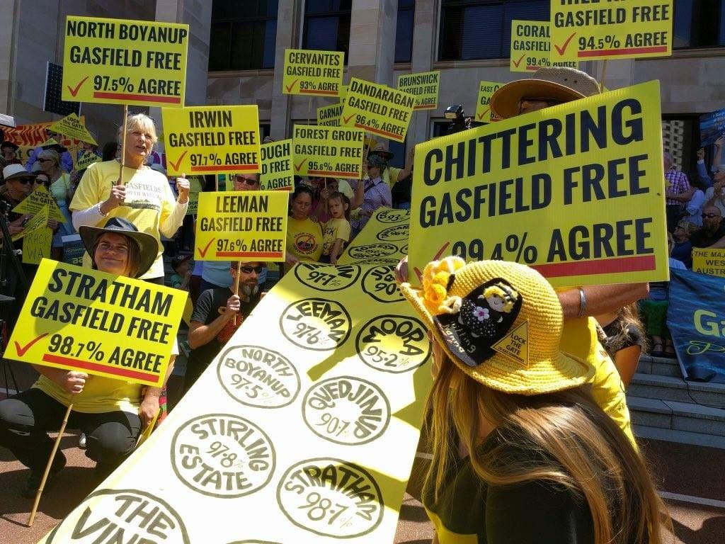 Fracking protest in Australia