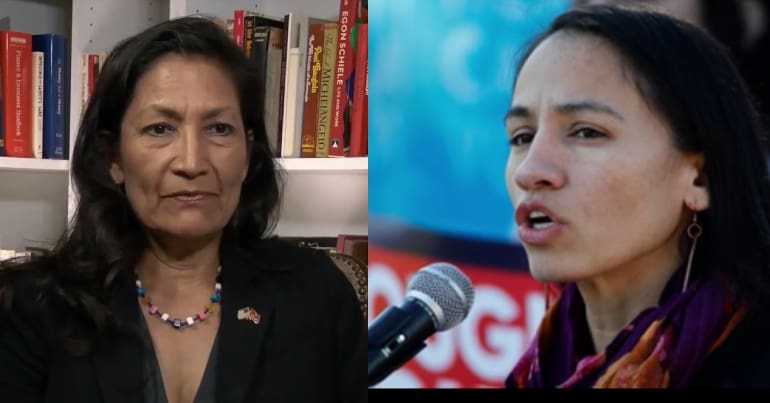 Deb Haaland and Sharice Davids.