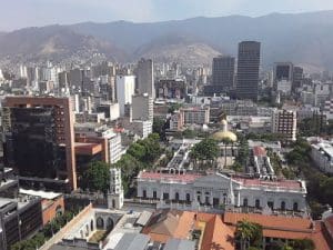 Skyline of Caracas from the Ministry of Culture.