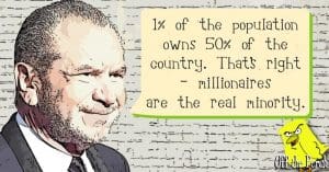 Alan Sugar saying the 1% are the real minority