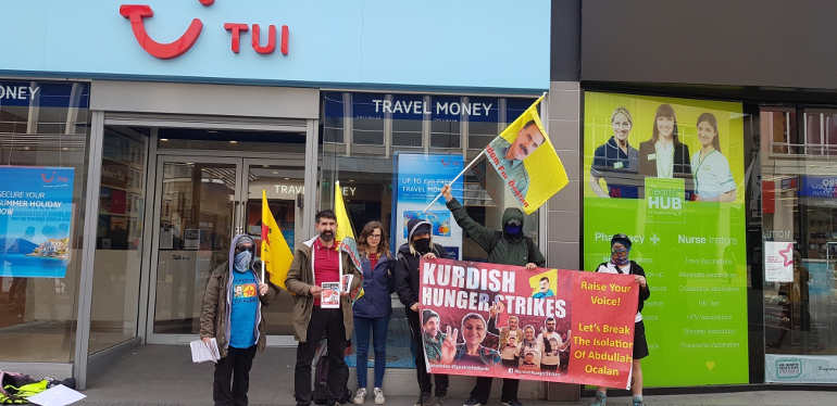 TUI's branch in Bristol was closed because of the demonstration