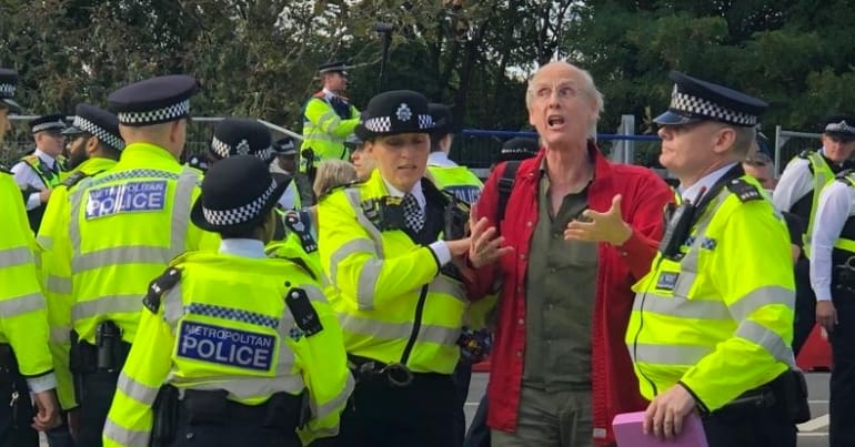 Police arrest at DSEI