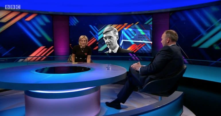 BBC Newsnight, with host Emily Maitlis and guest Gavin Barwell