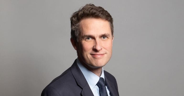 Education secretary, Gavin Williamson