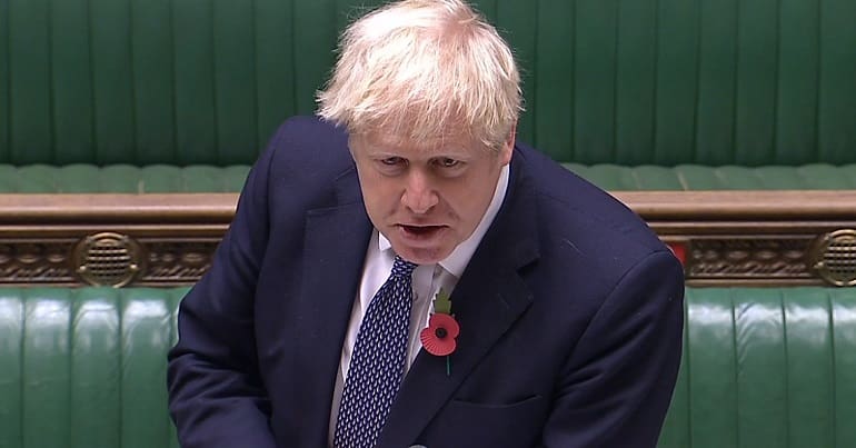 Johnson at PMQs 4 November