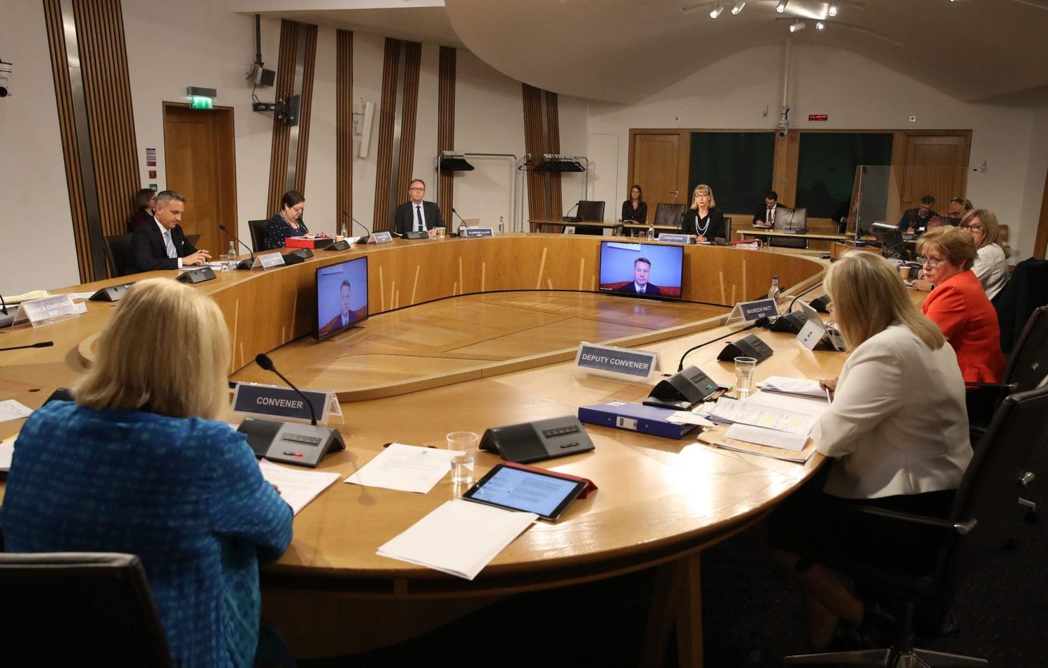 Inside Scottish parliament