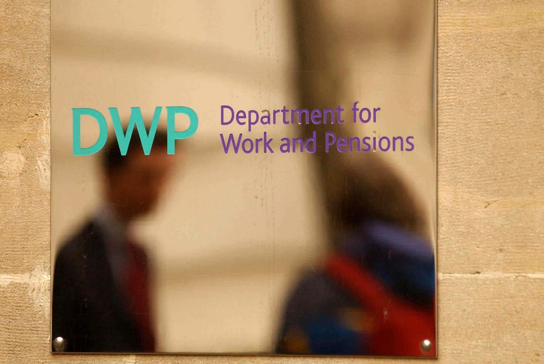 Sign outside DWP offices