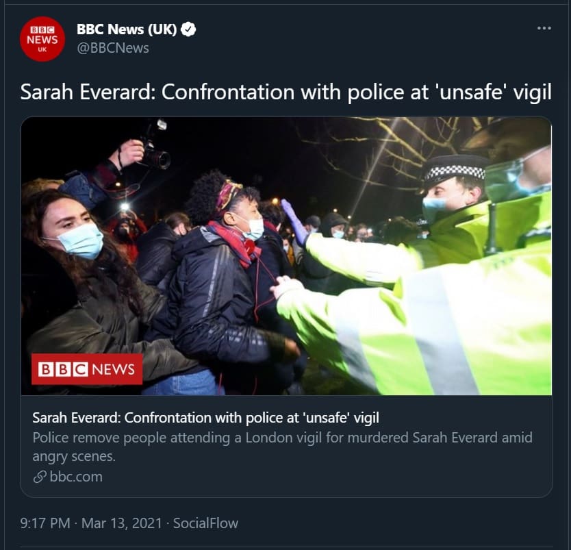 BBC confrontation headline