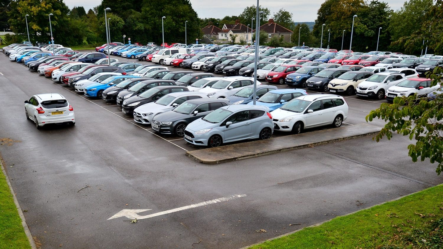 A DVLA car park