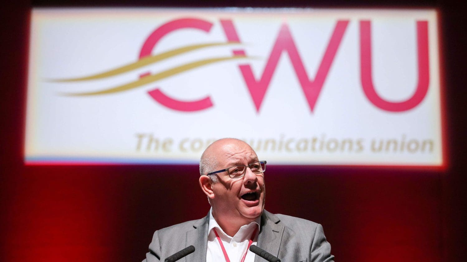 CWU union boss speaking