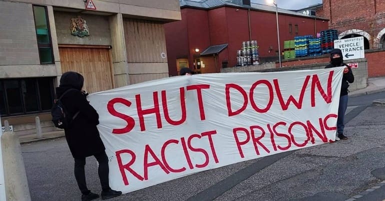 Demonstration outside HMP Wakefield