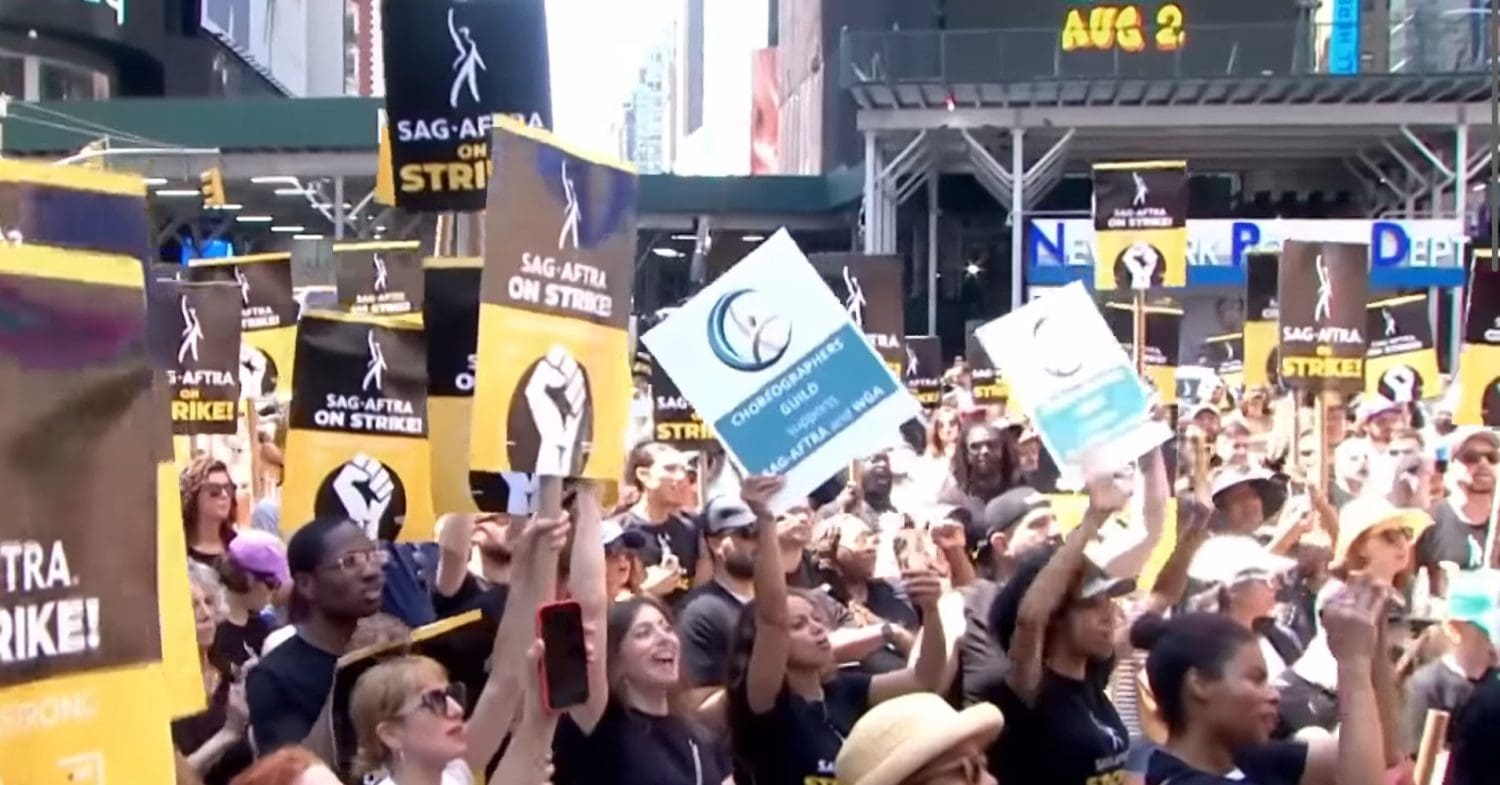 Hollywood strike protest