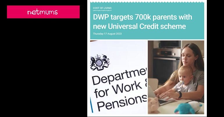 Netmums logo Universal Credit DWP