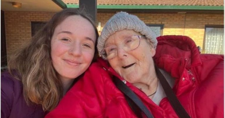 Christine Lee and her granddaughter Amelia MS Norfolk