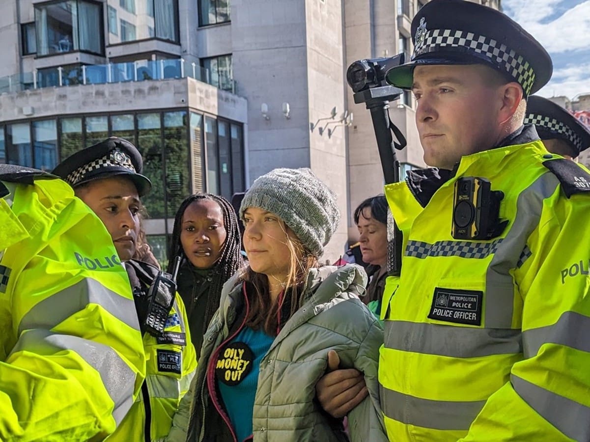 Greta Thunberg's Day in Court: The London Oil Conference Protest Trial - Public Support and Protester Solidarity