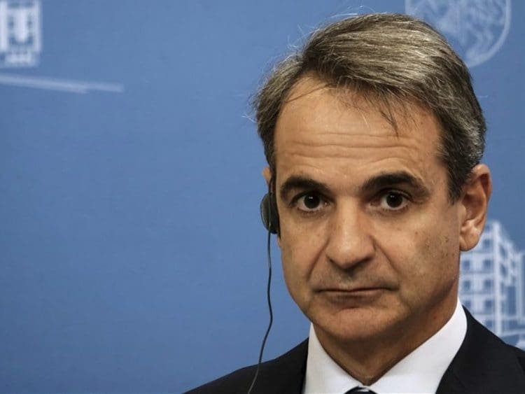 Greece prime minister Kyriakos Mitsotakis Tempe