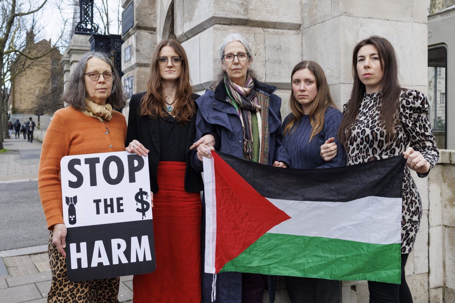 Five Extinction Rebellion protesters outside court