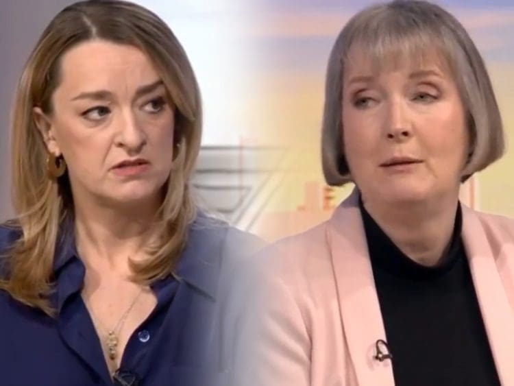 Laura Kuenssberg and Harriet Harman