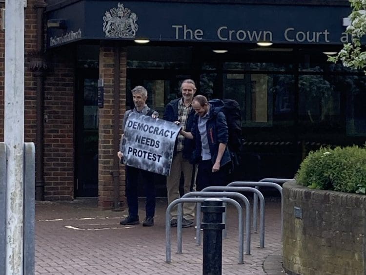 Heathrow three outside court drones