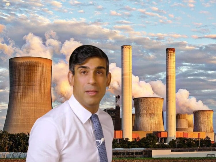 Rishi Sunak power station net zero climate crisis