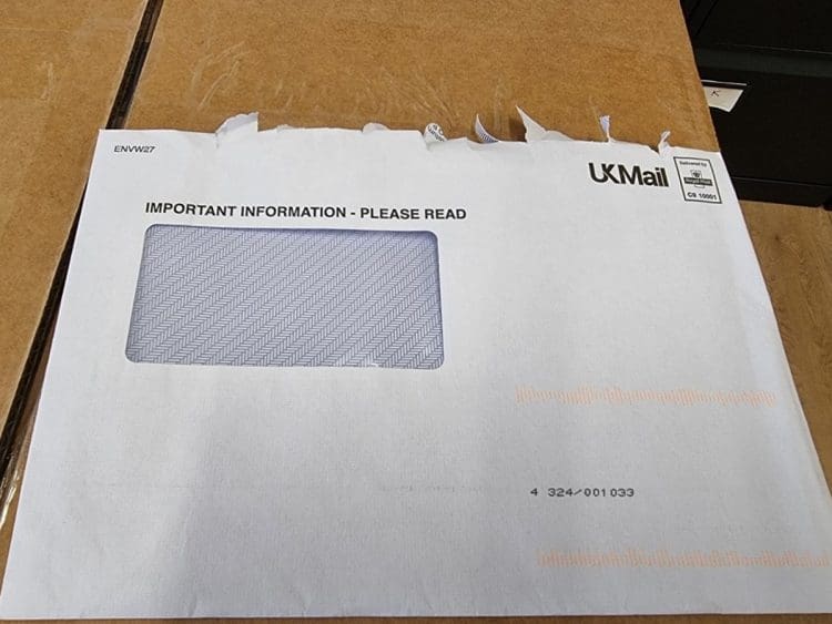 DWP white envelope PIP review