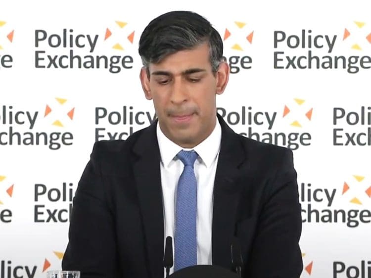 Rishi Sunak looking down healthy life expectancy disposable income