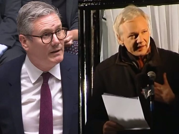 PMQs Starmer Assange whistleblowers