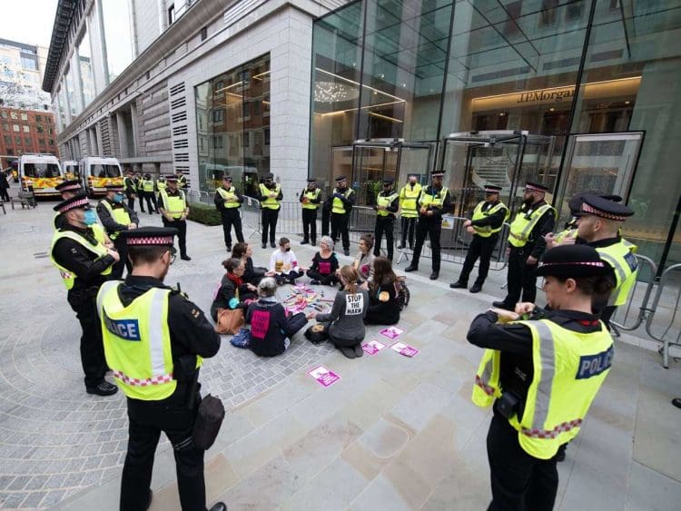 Extinction Rebellion JPMorgan