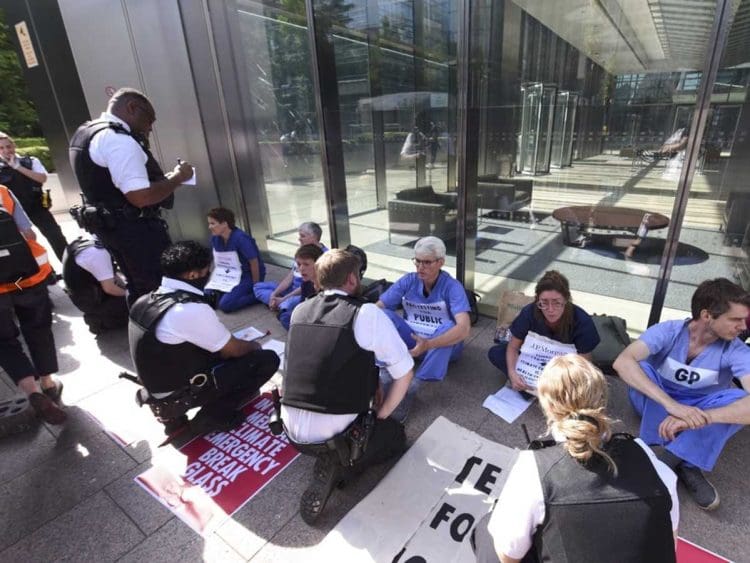 JP Morgan protest