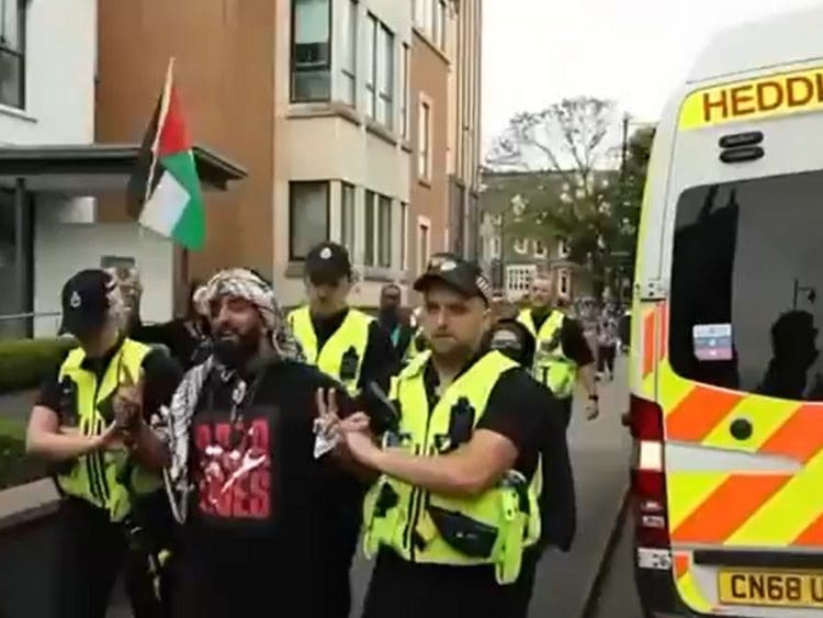 Cardiff cops Palestine