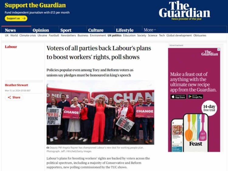 Labour New Deal Guardian