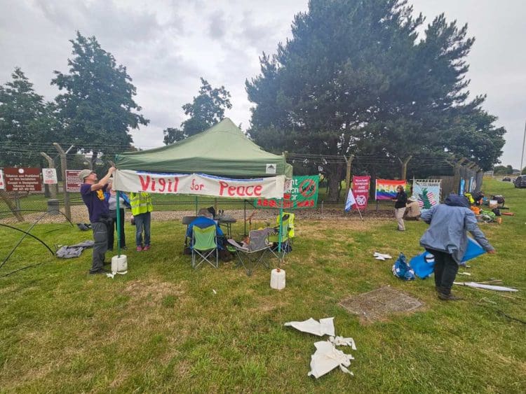 Lakenheath nuclear weapons protest