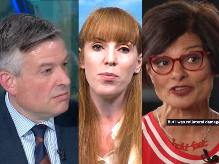 Former MPs Jonathan Ashworth and Thangam Debbonaire, alongside deputy prime minister Angela Rayner Labour