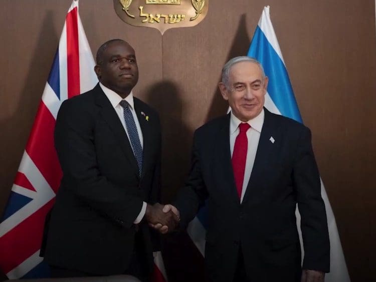 David Lammy Israel Netanyahu