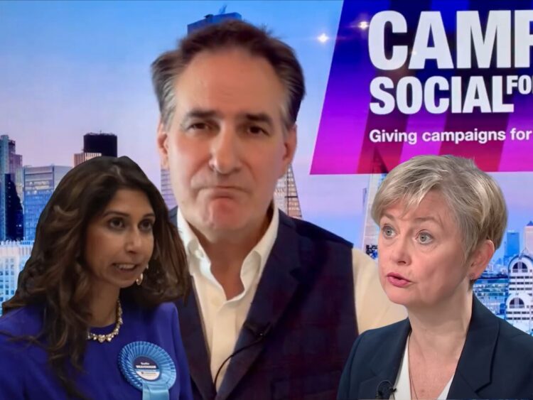 Peter Stefanovic, Suella Braverman, and Yvette Cooper Labour