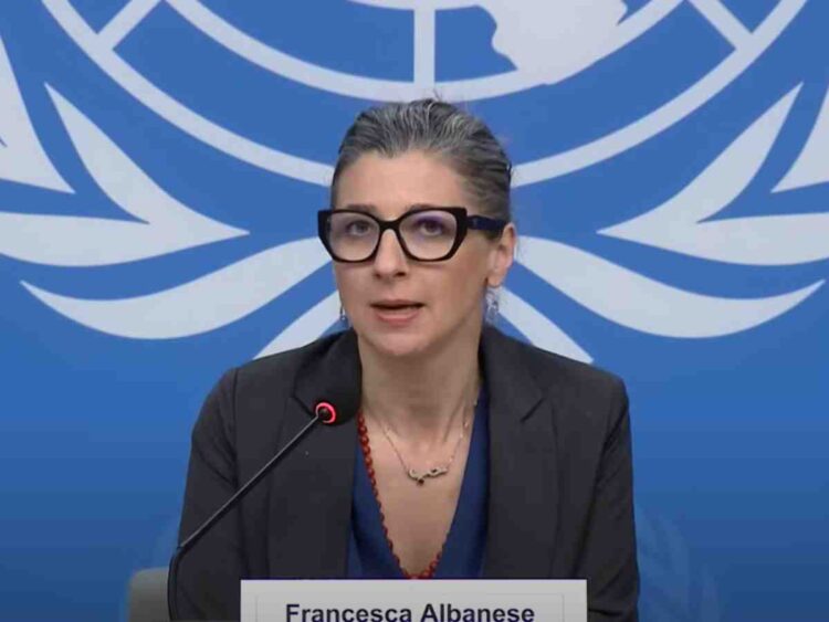 Francesca Albanese UN Israel