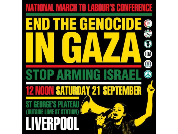 Labour Party conference protest Israel