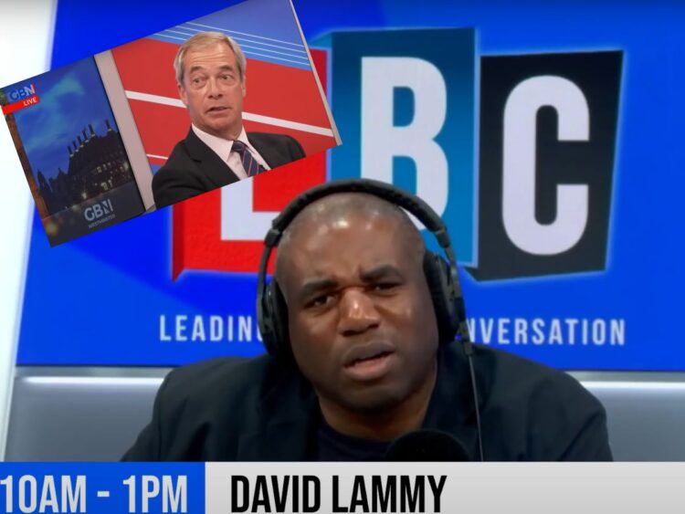 David Lammy on LBC and Nigel Farage on GB News Labour media