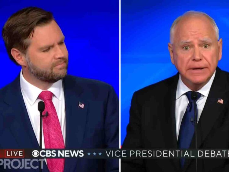 US vice president debate Israel Tim Walz