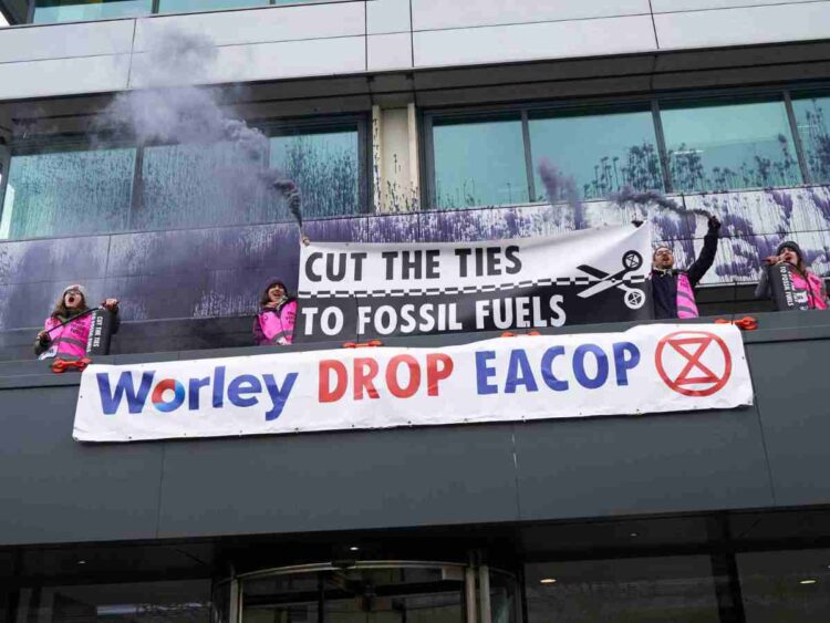 Extinction Rebellion Worley EACOP