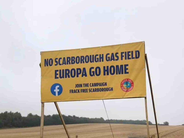 Europa Scarborough fracking